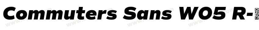 Commuters Sans W05 R字体转换